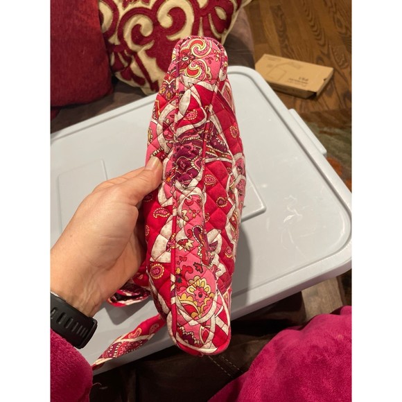 Vera Bradley red Paisley cloth purse - Picture 4 of 5